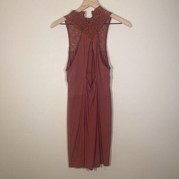 Free People Dress Medium Pink High Society Illusion Corset Dress - Picture 6 of 8